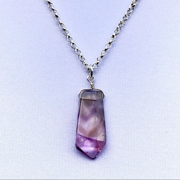Hand Made Amethyst Charm Necklace - Picture 8 of 8